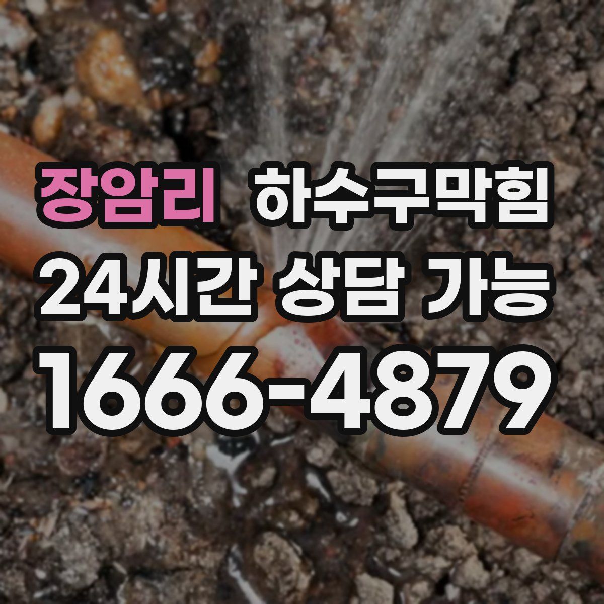 장암리 하수구막힘