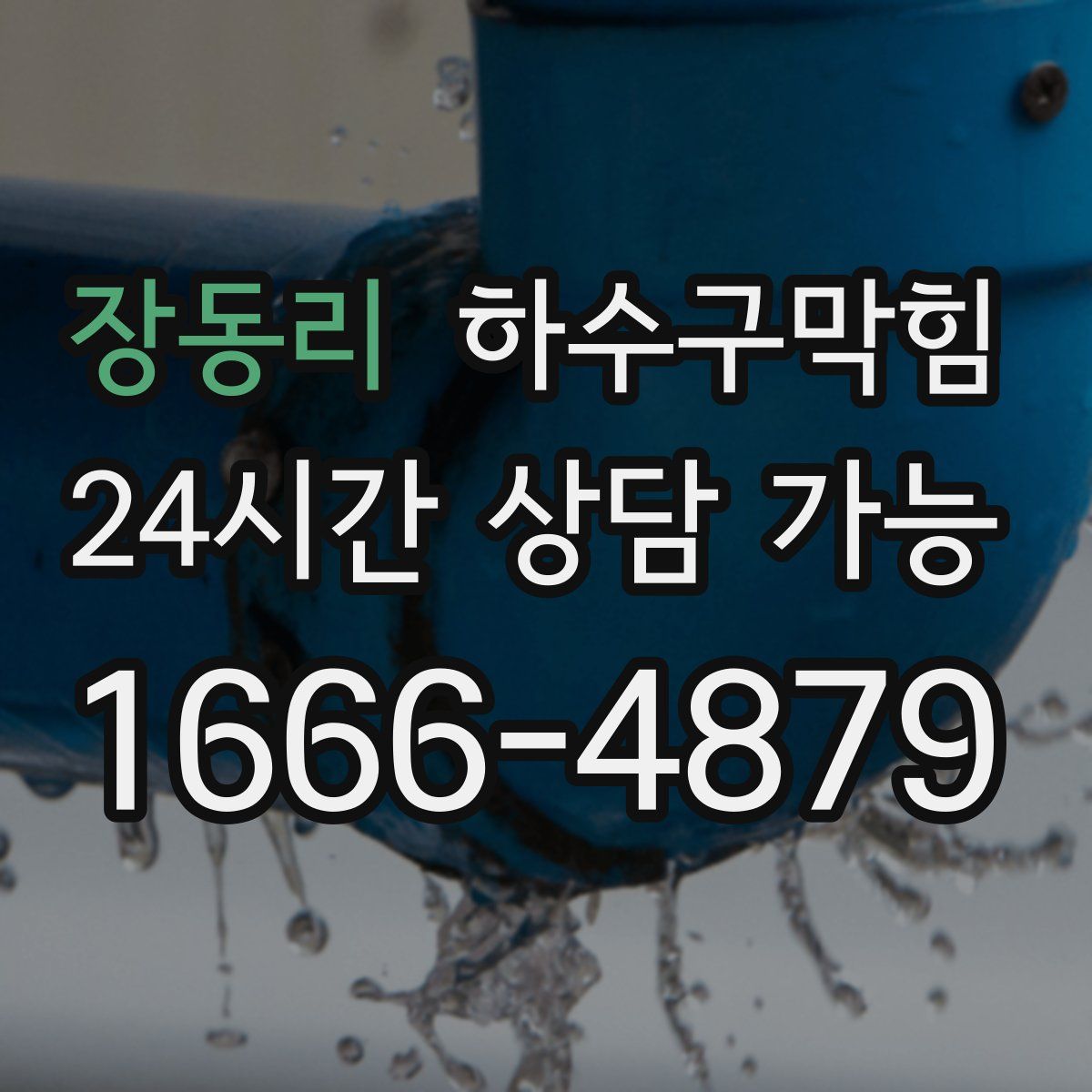 장동리 하수구막힘