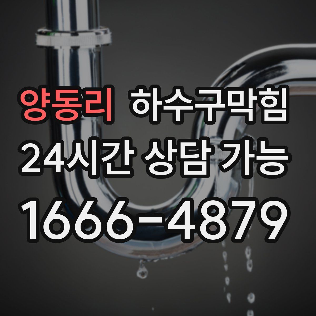 양동리 하수구막힘