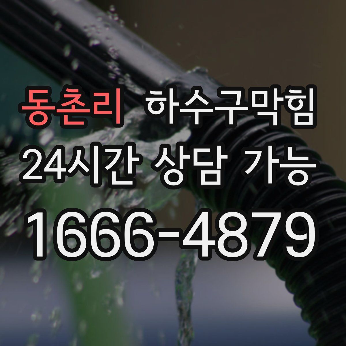 동촌리 하수구막힘