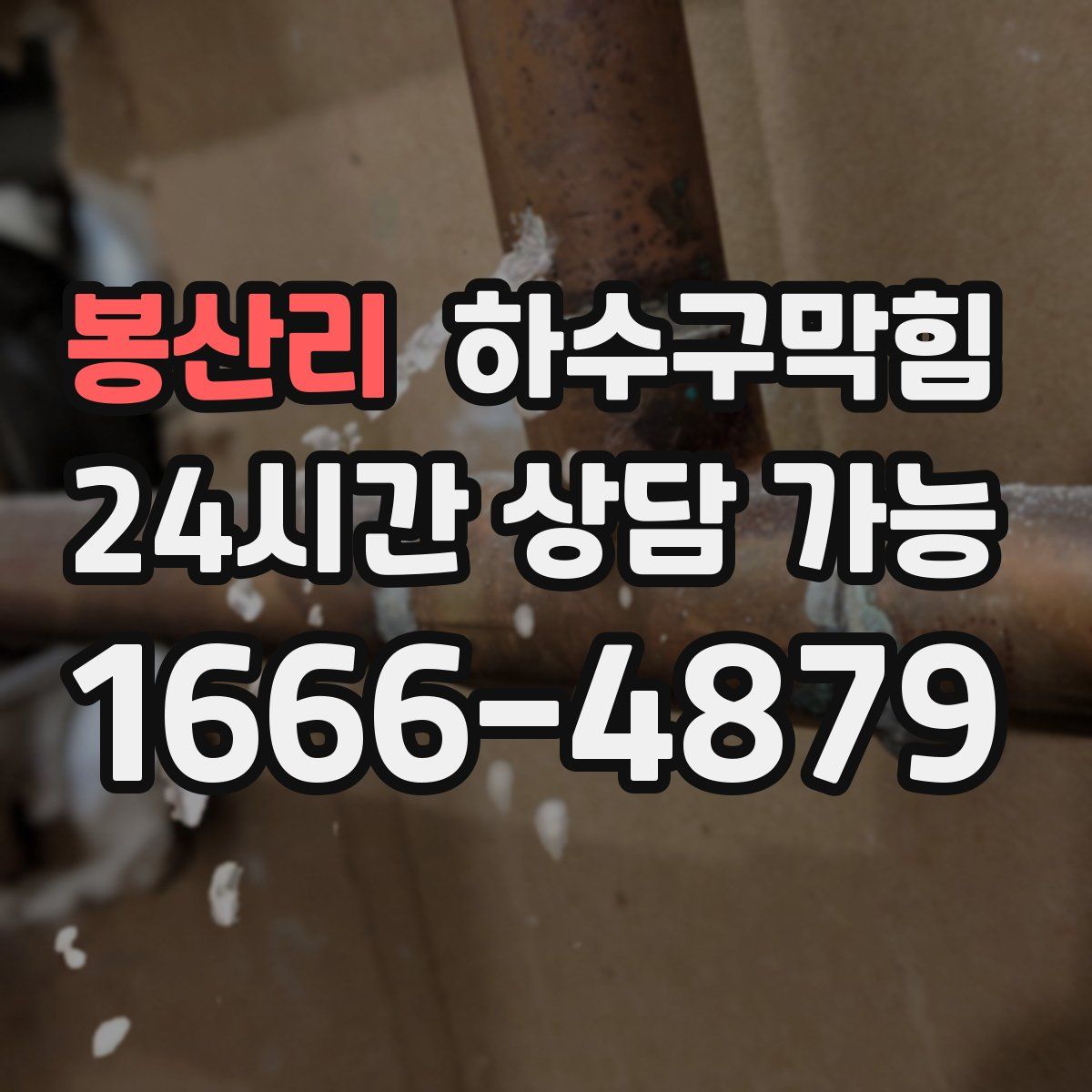 봉산리 하수구막힘