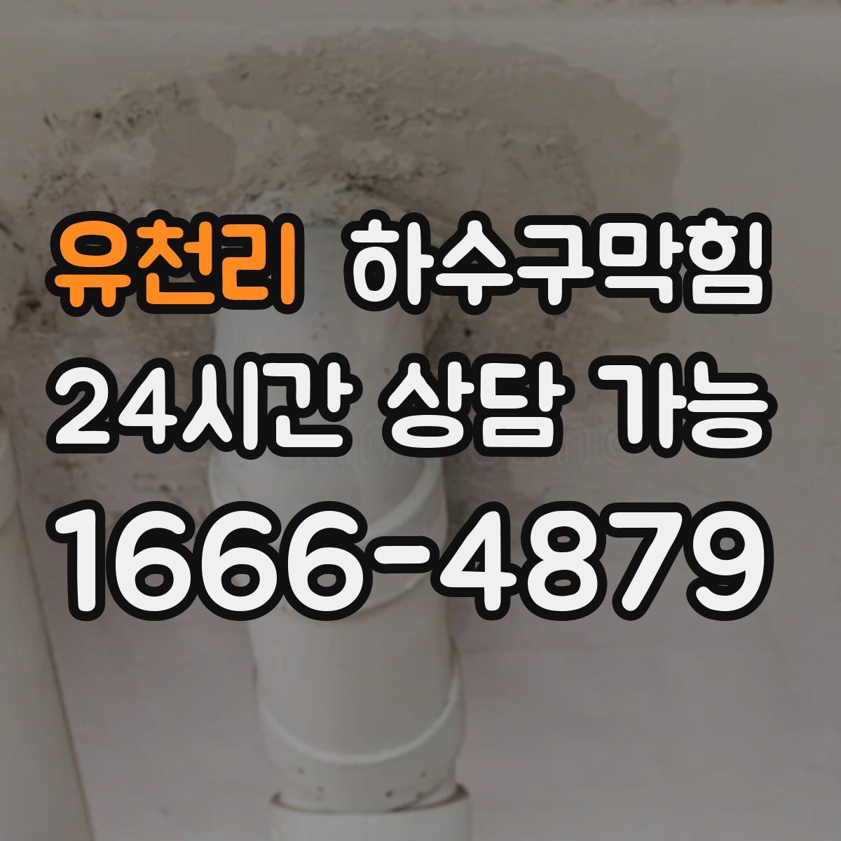 유천리 하수구막힘