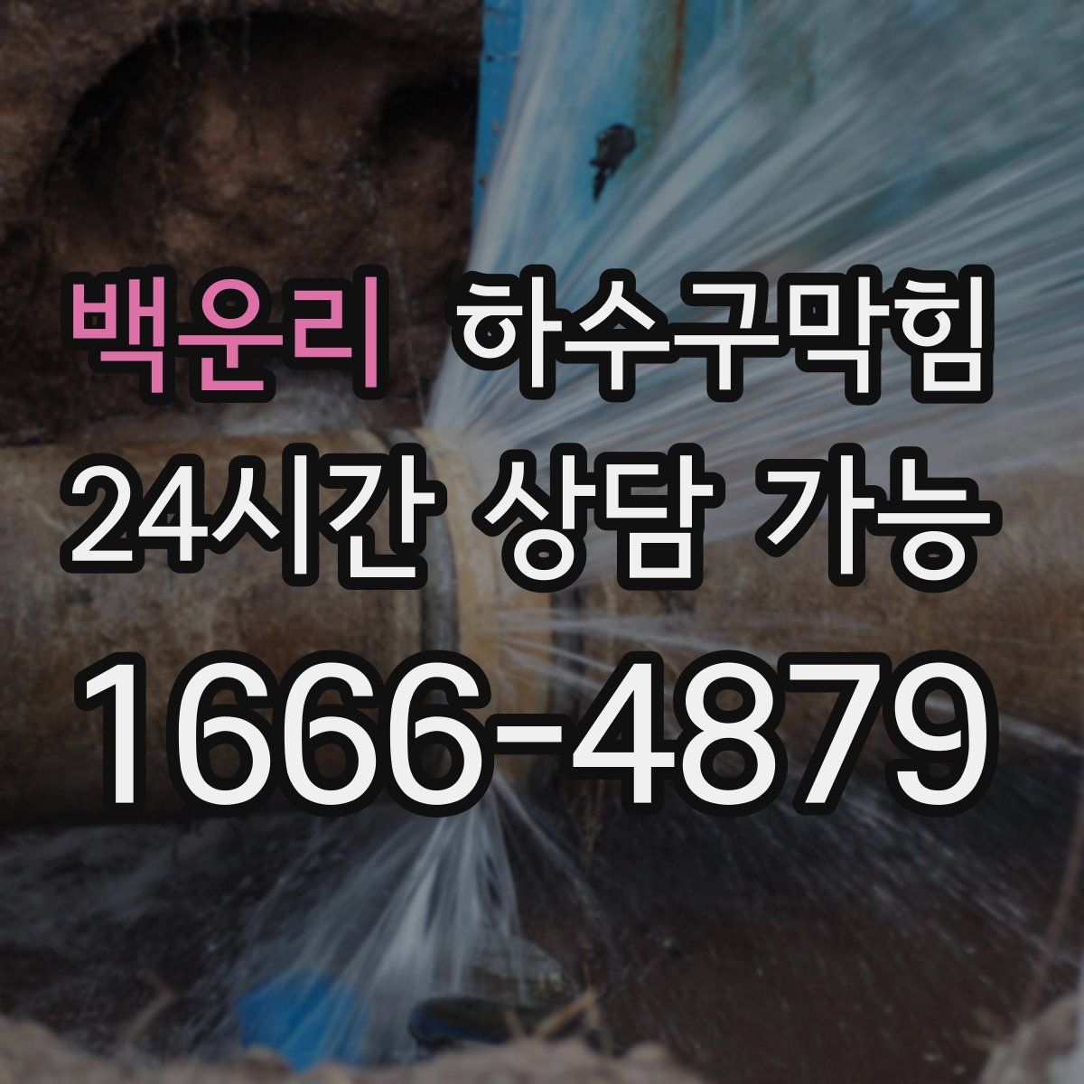 백운리 하수구막힘