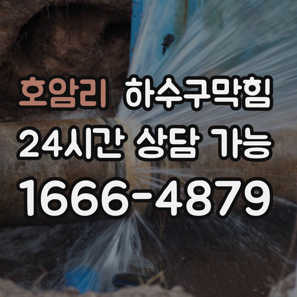 호암리 하수구막힘