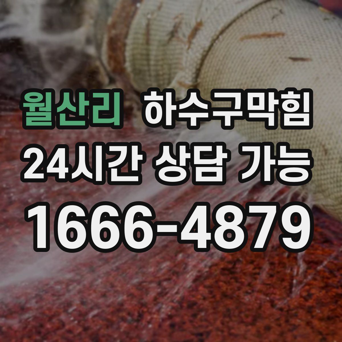 월산리 하수구막힘