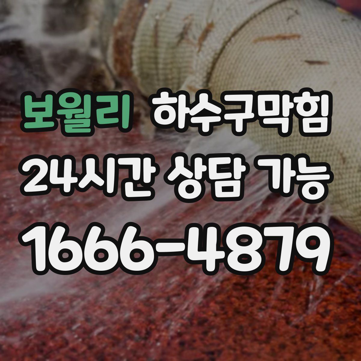 보월리 하수구막힘