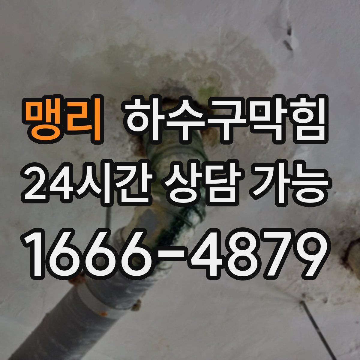 맹리 하수구막힘