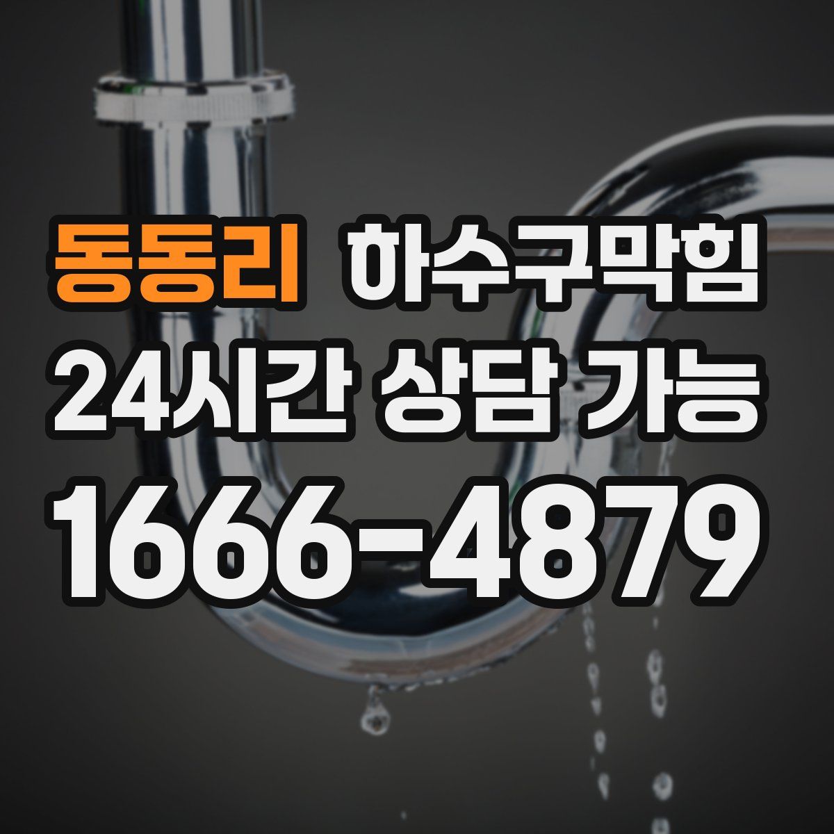 동동리 하수구막힘