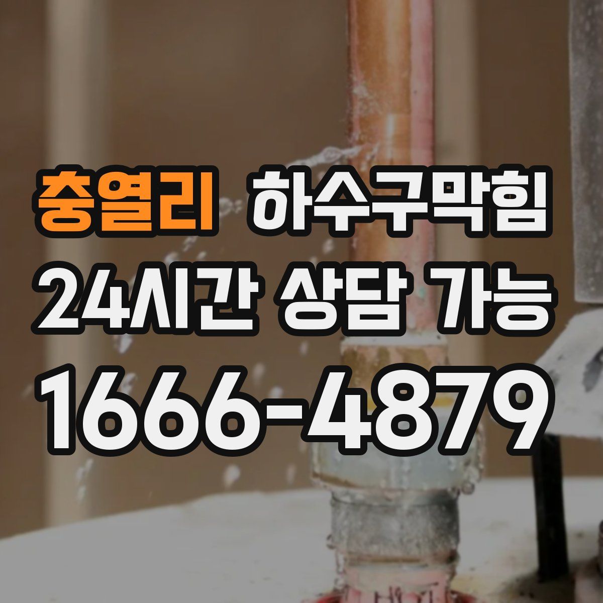 충열리 하수구막힘