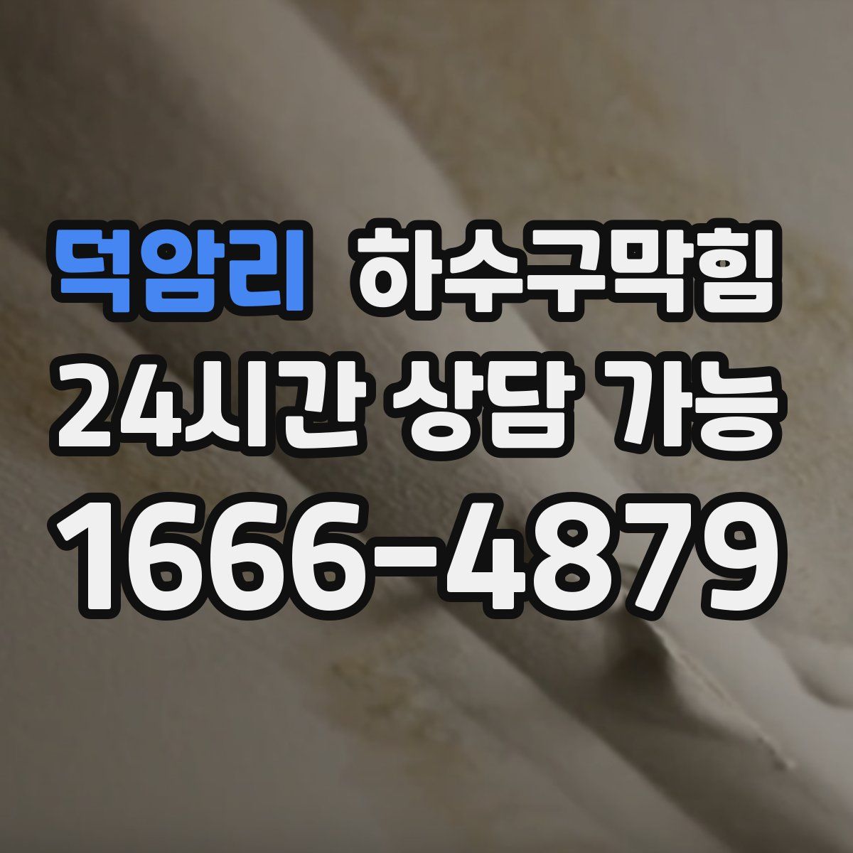 덕암리 하수구막힘