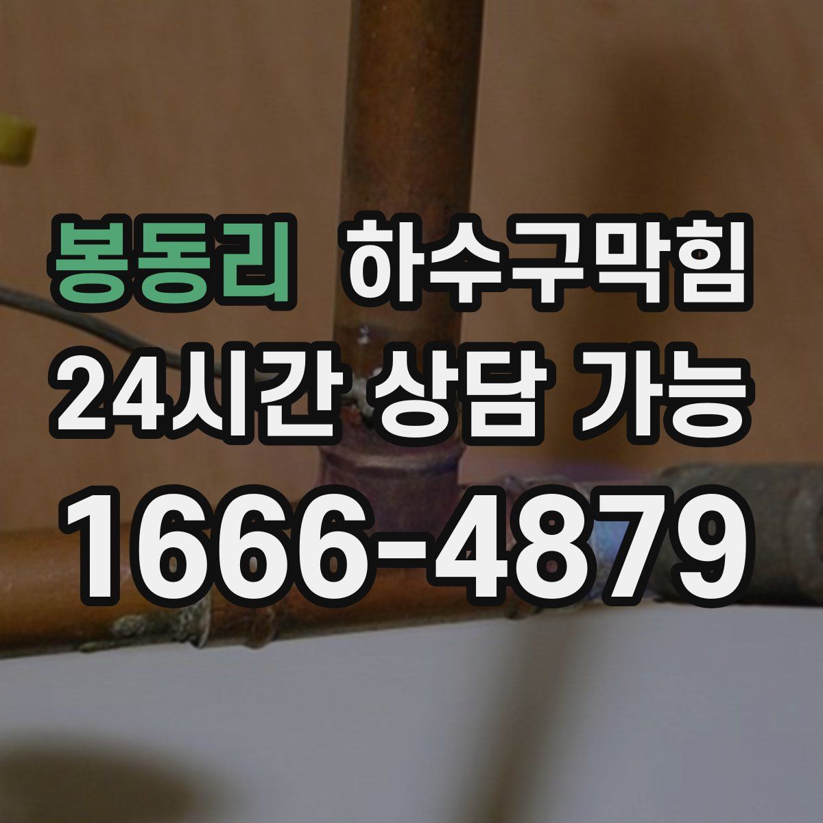 봉동리 하수구막힘