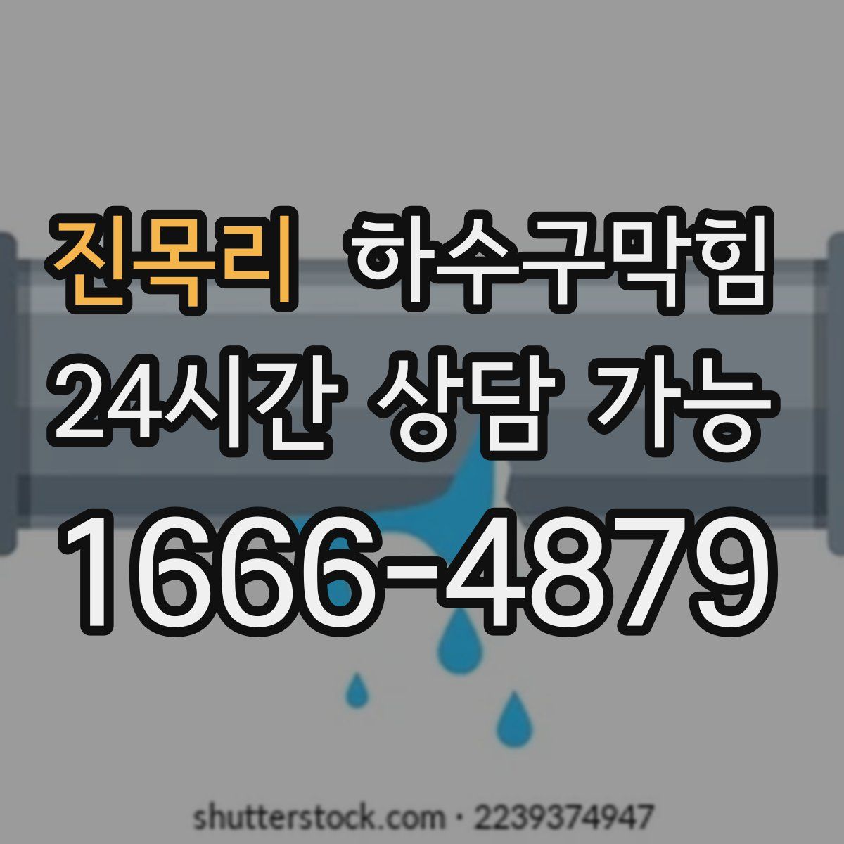 진목리 하수구막힘