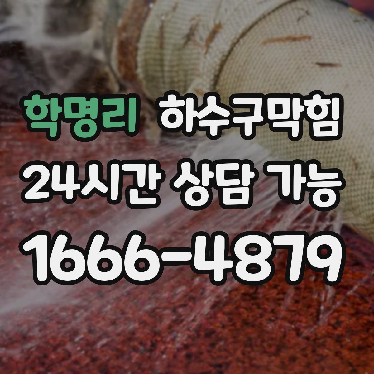 학명리 하수구막힘