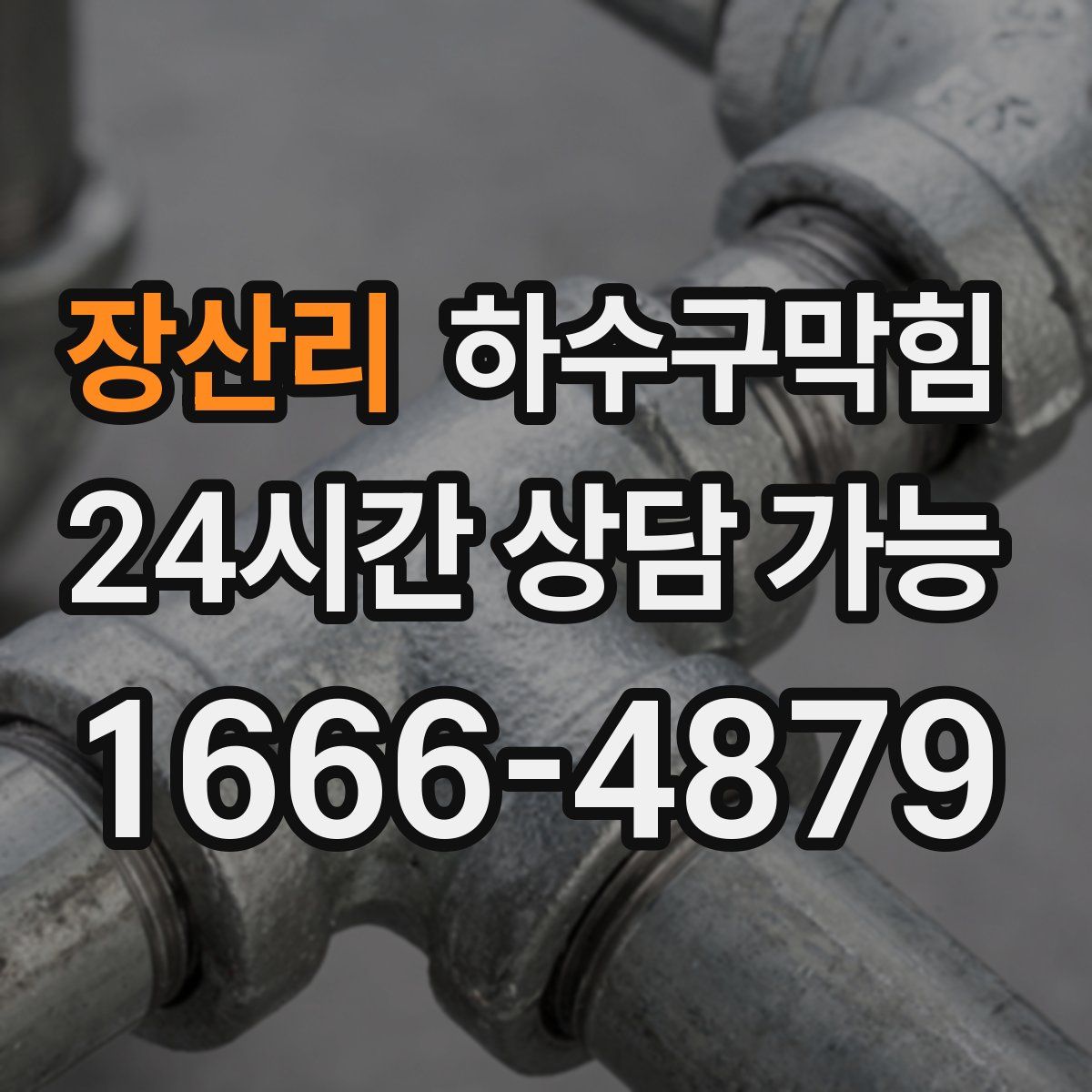 장산리 하수구막힘