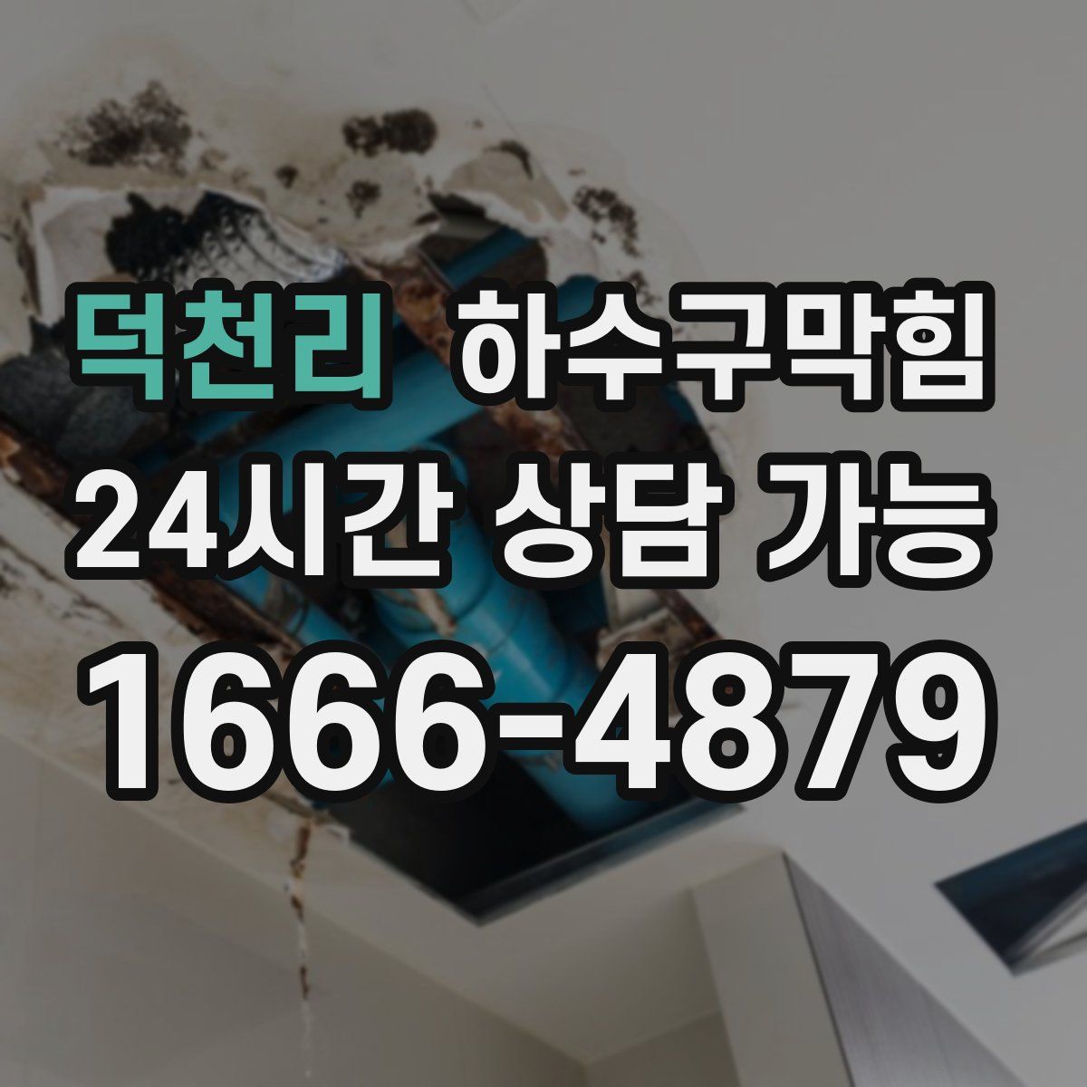 덕천리 하수구막힘