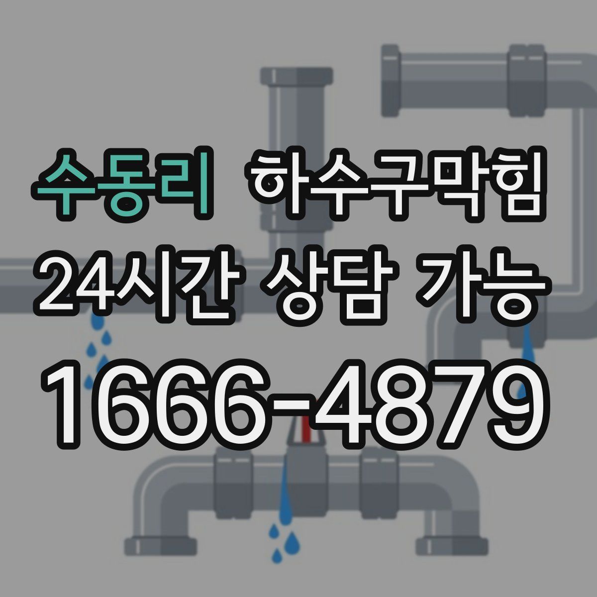 수동리 하수구막힘