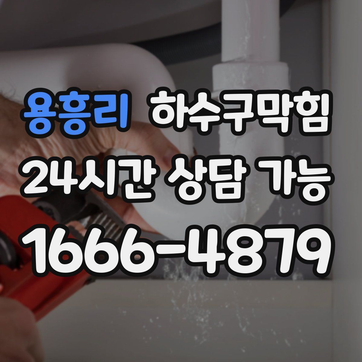 용흥리 하수구막힘