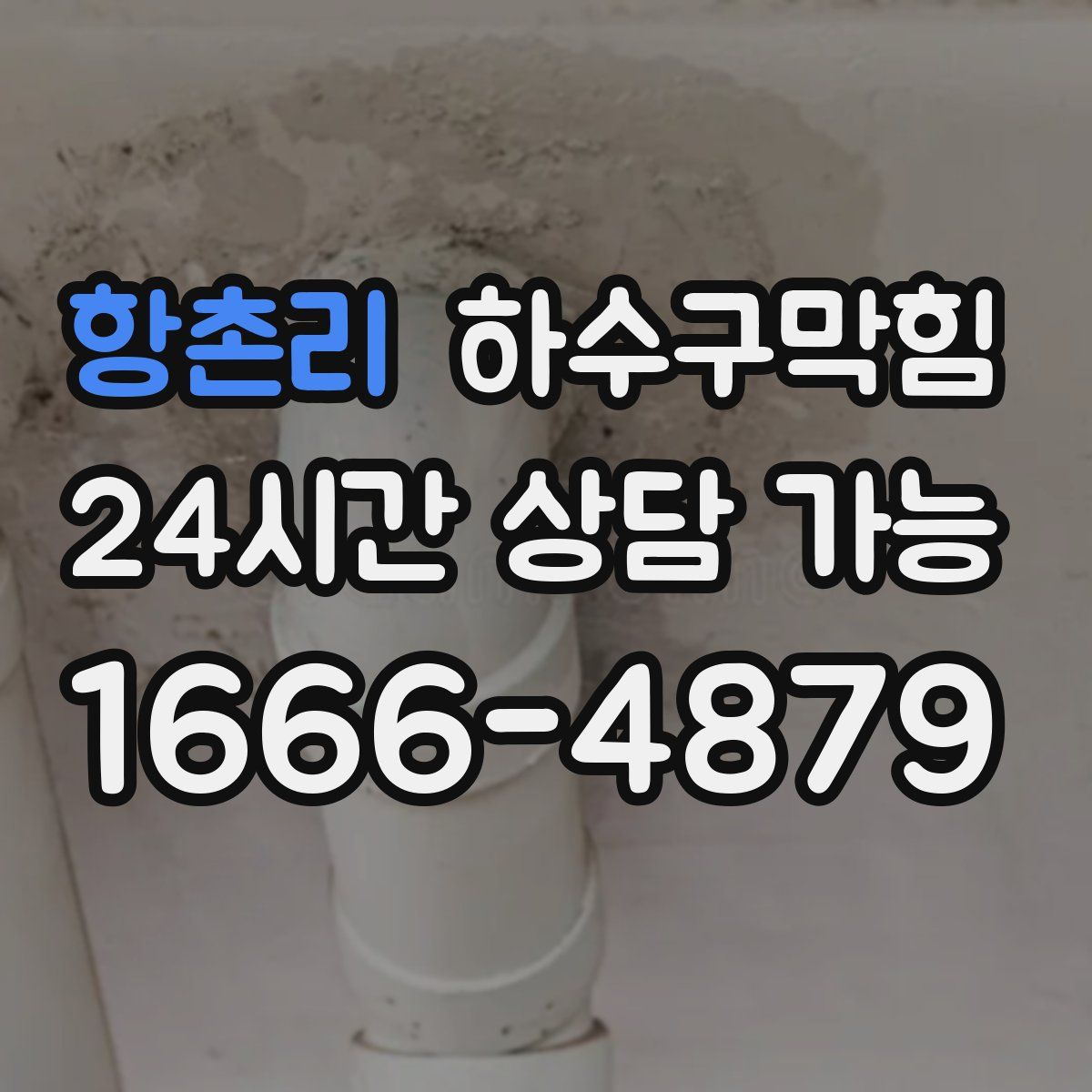 항촌리 하수구막힘