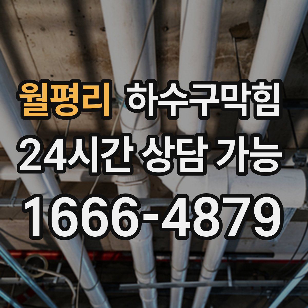 월평리 하수구막힘