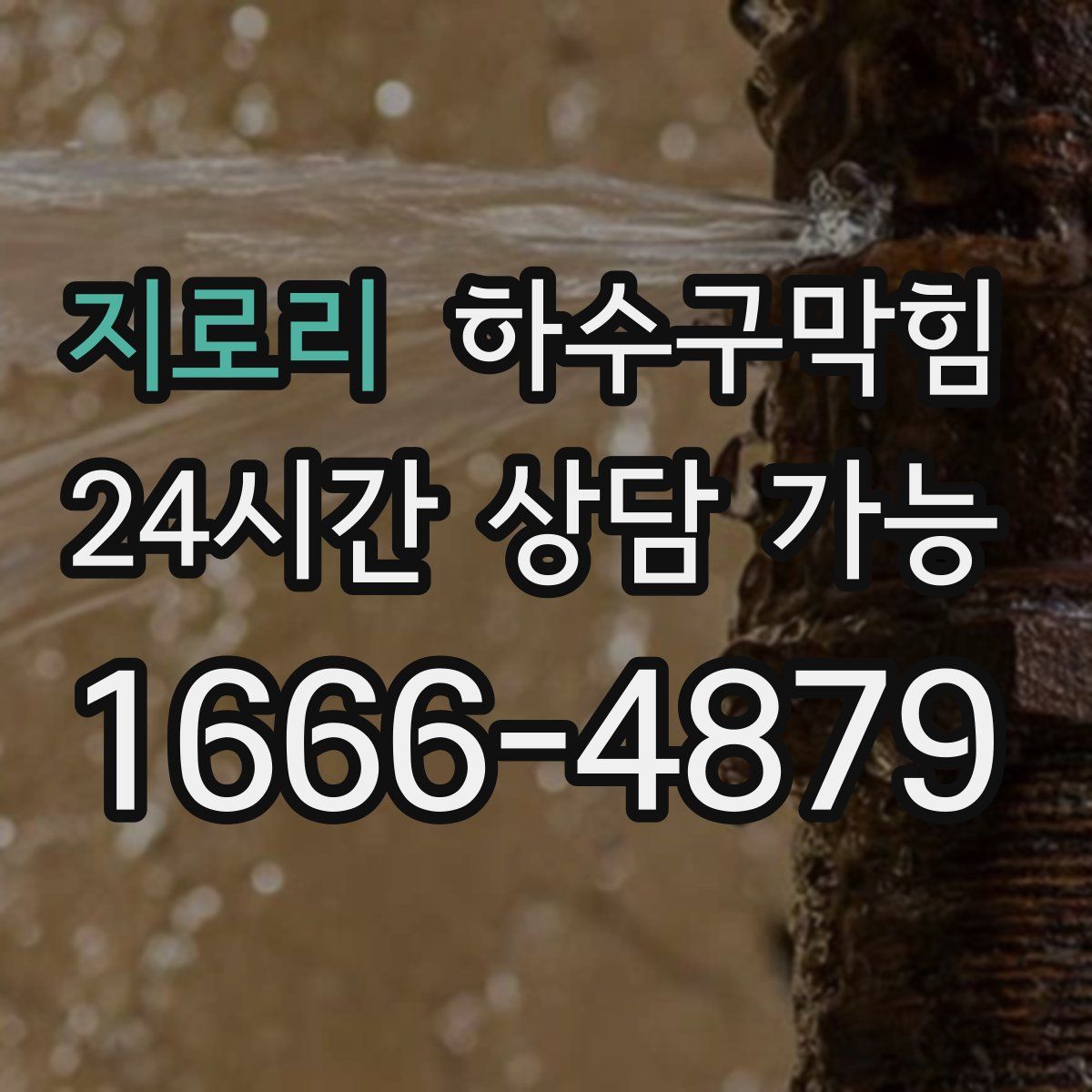 지로리 하수구막힘