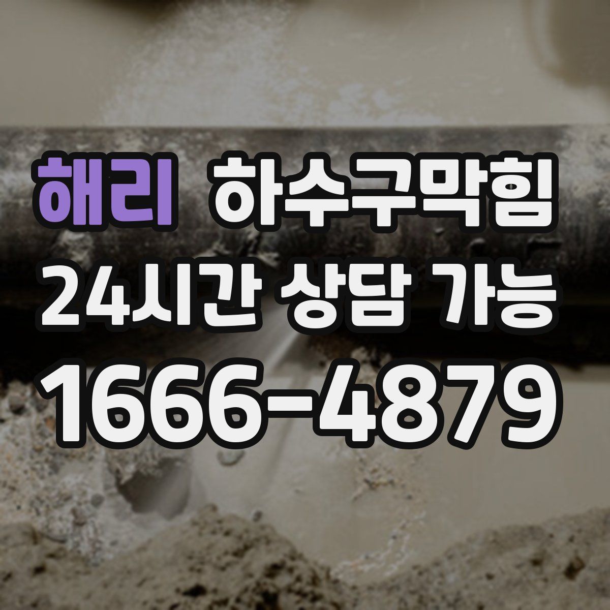 해리 하수구막힘