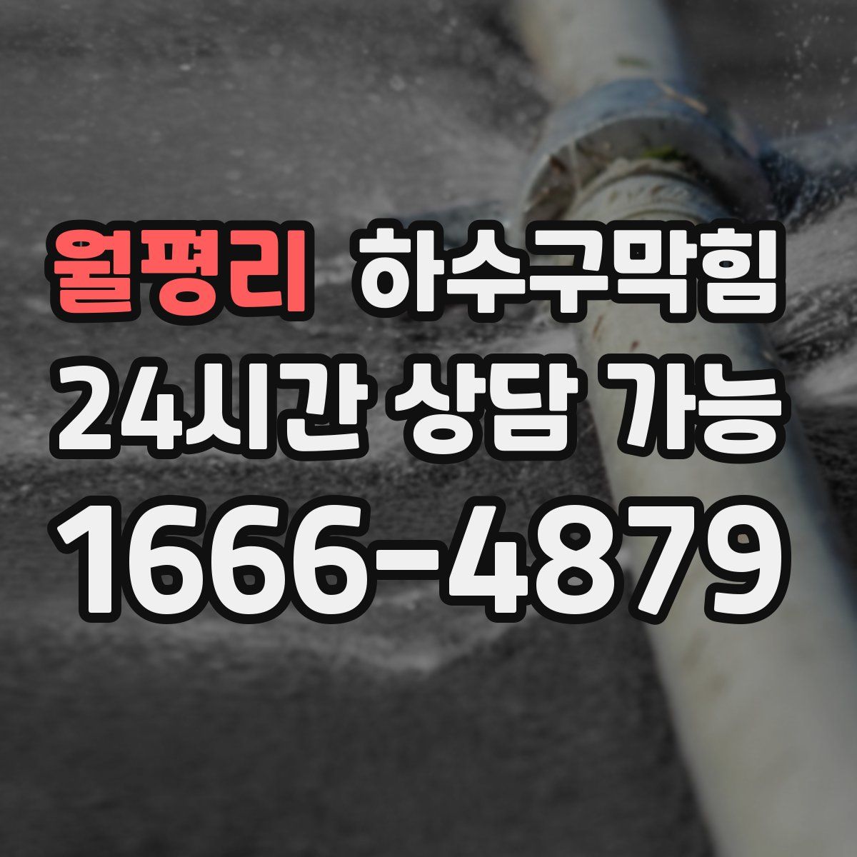 월평리 하수구막힘