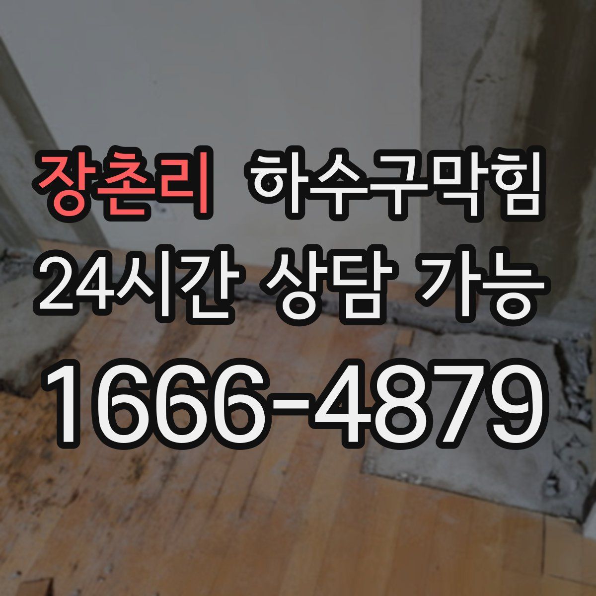 장촌리 하수구막힘