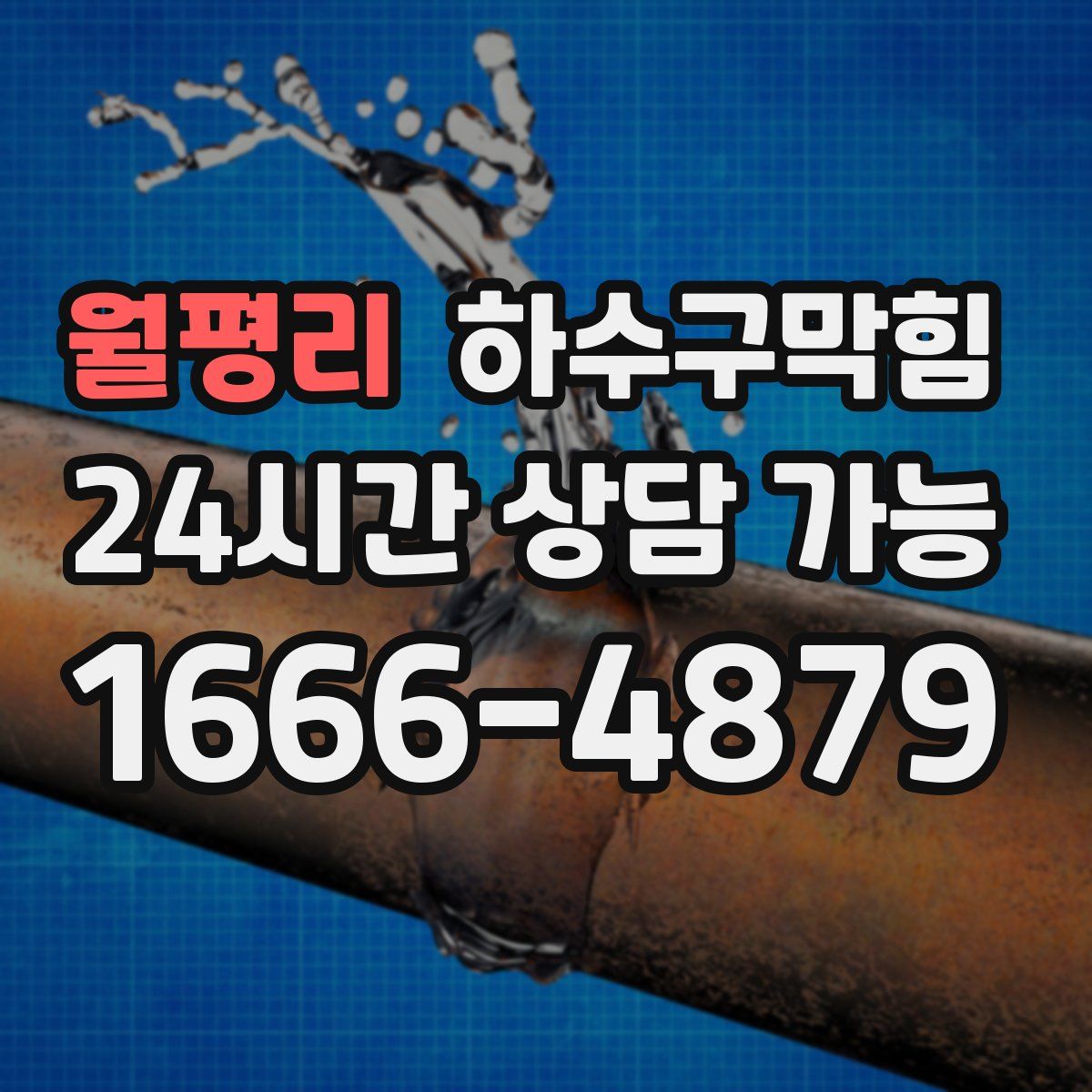 월평리 하수구막힘