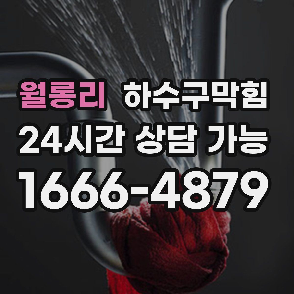 월롱리 하수구막힘