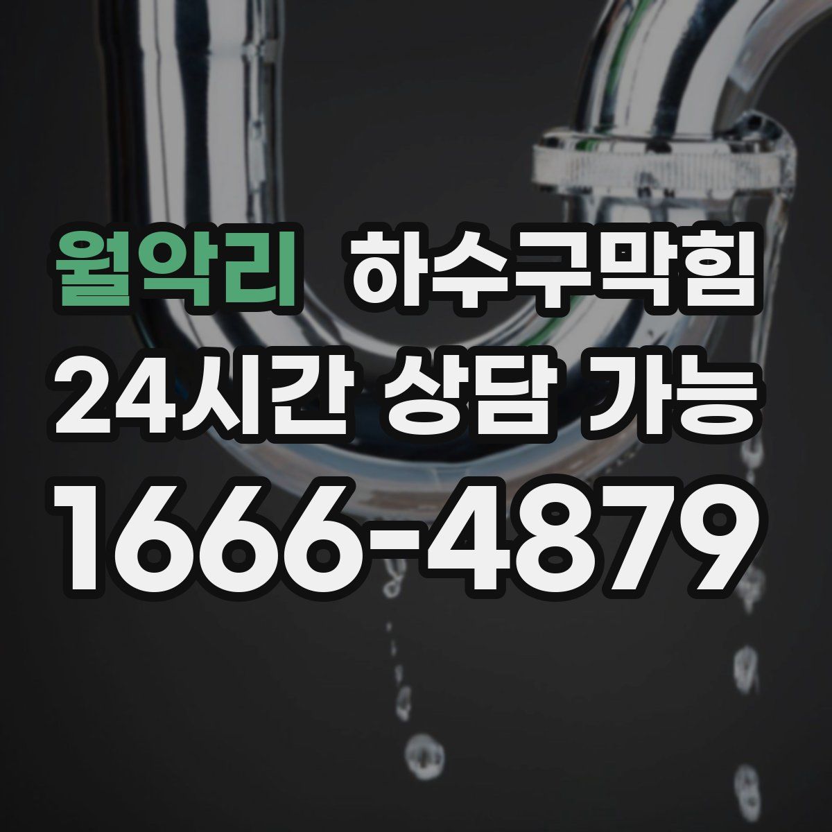 월악리 하수구막힘