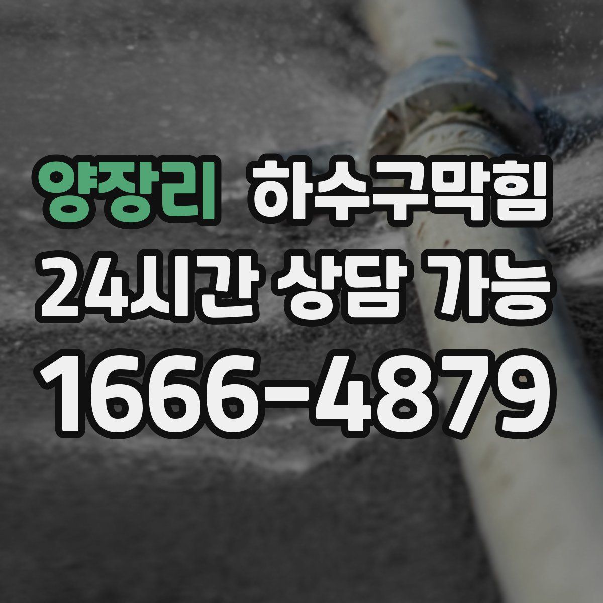 양장리 하수구막힘