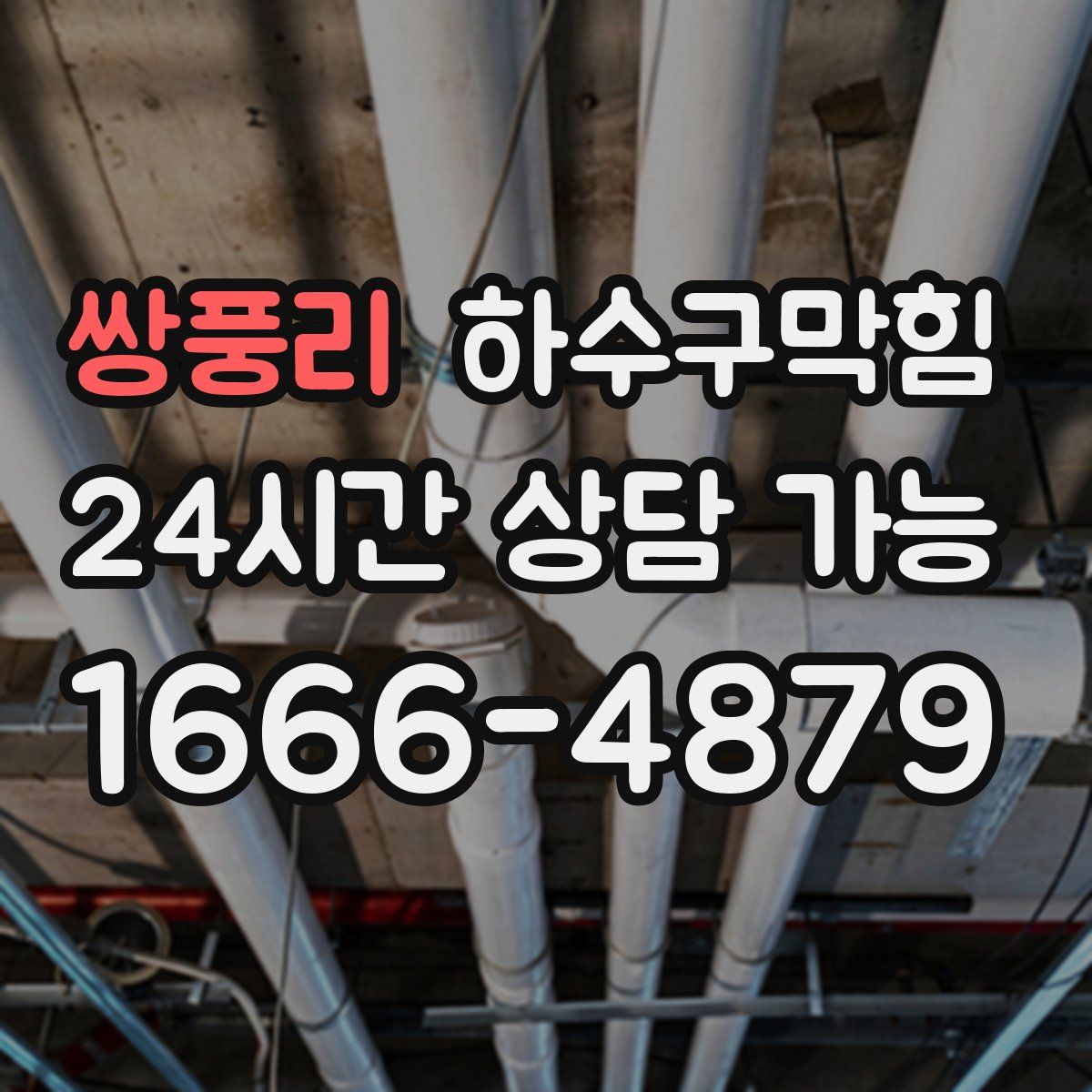 쌍풍리 하수구막힘