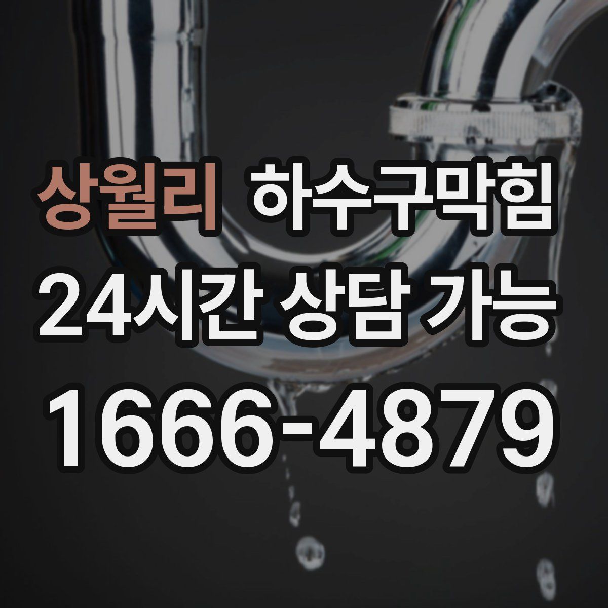 상월리 하수구막힘