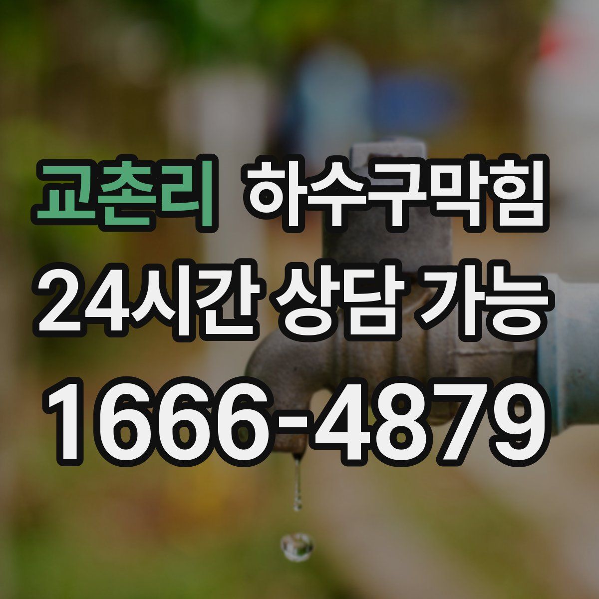 교촌리 하수구막힘