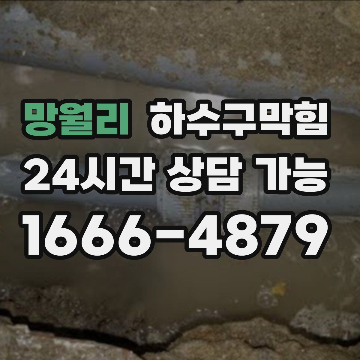 망월리 하수구막힘