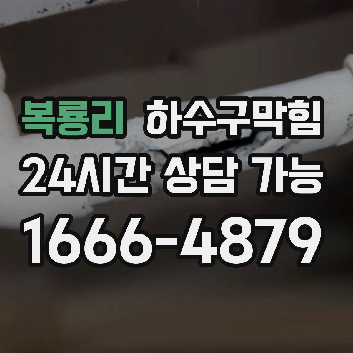 복룡리 하수구막힘