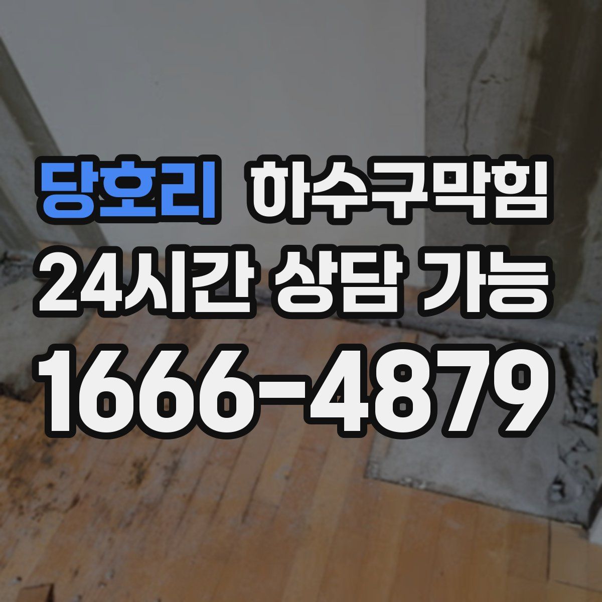 당호리 하수구막힘