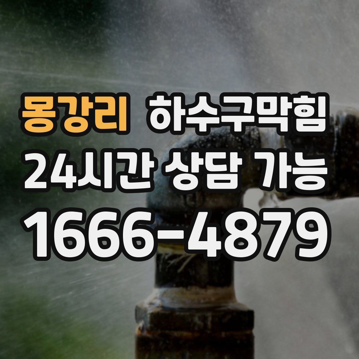 몽강리 하수구막힘