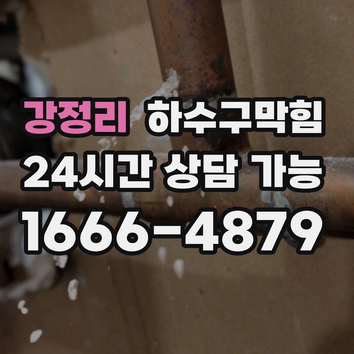 강정리 하수구막힘