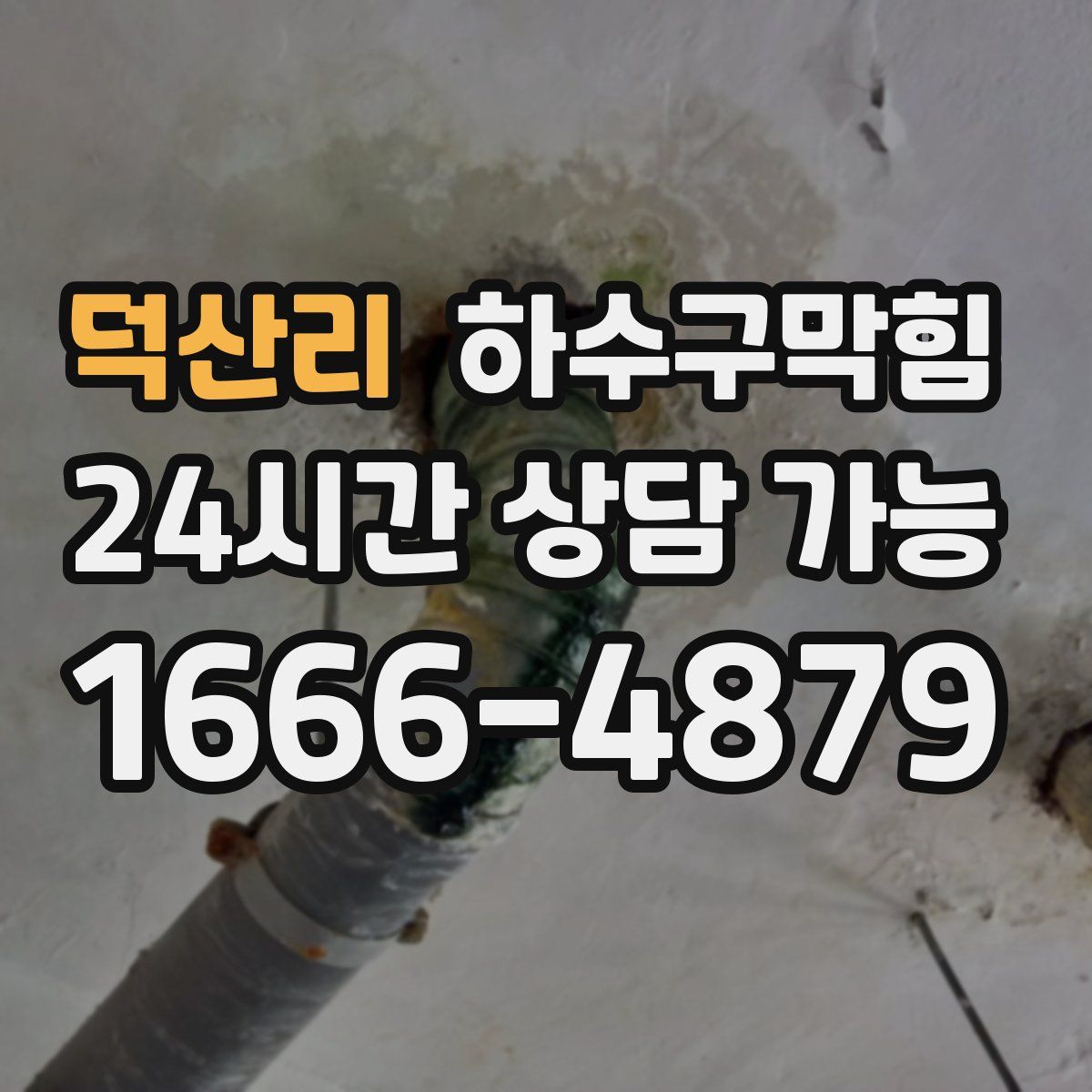 덕산리 하수구막힘