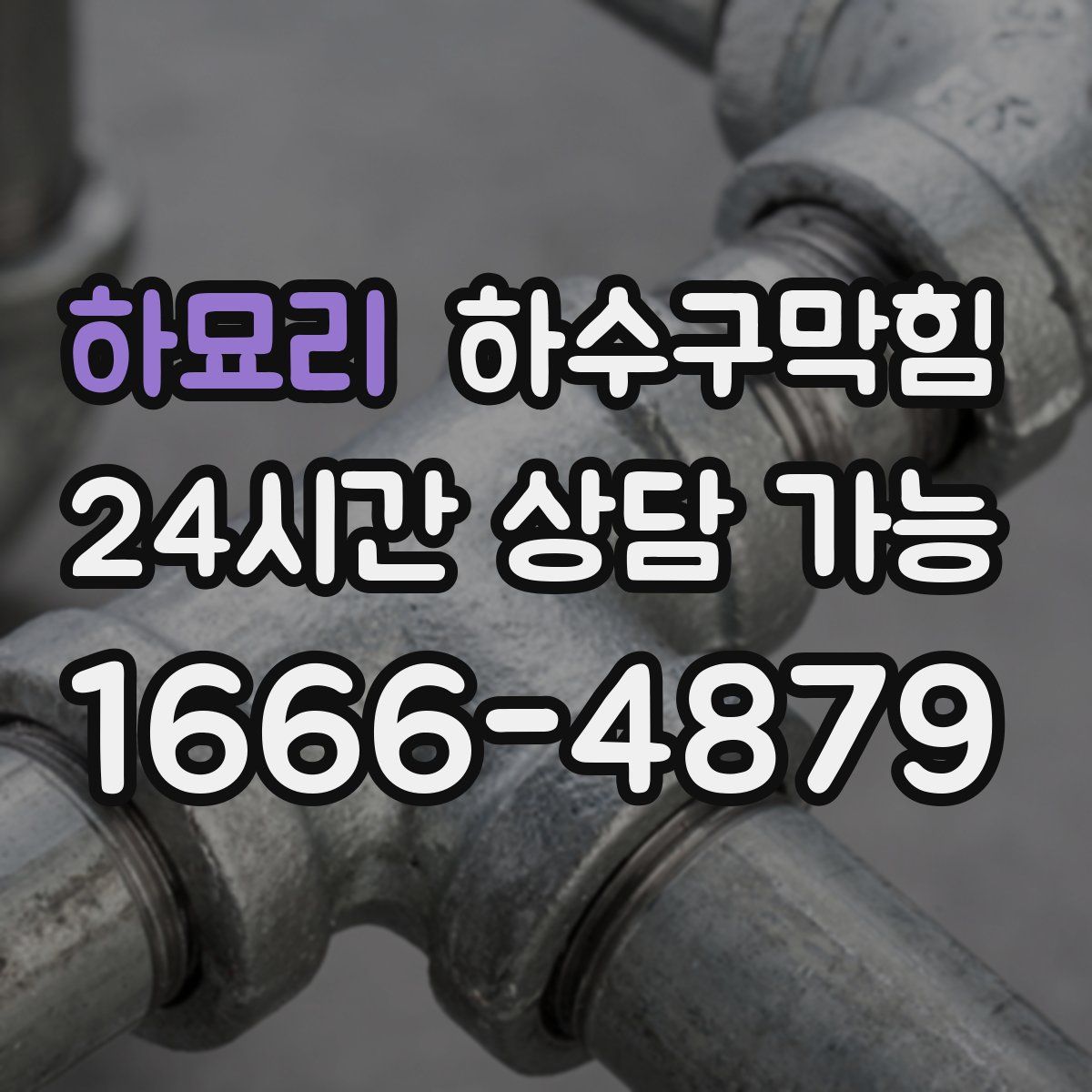 하묘리 하수구막힘