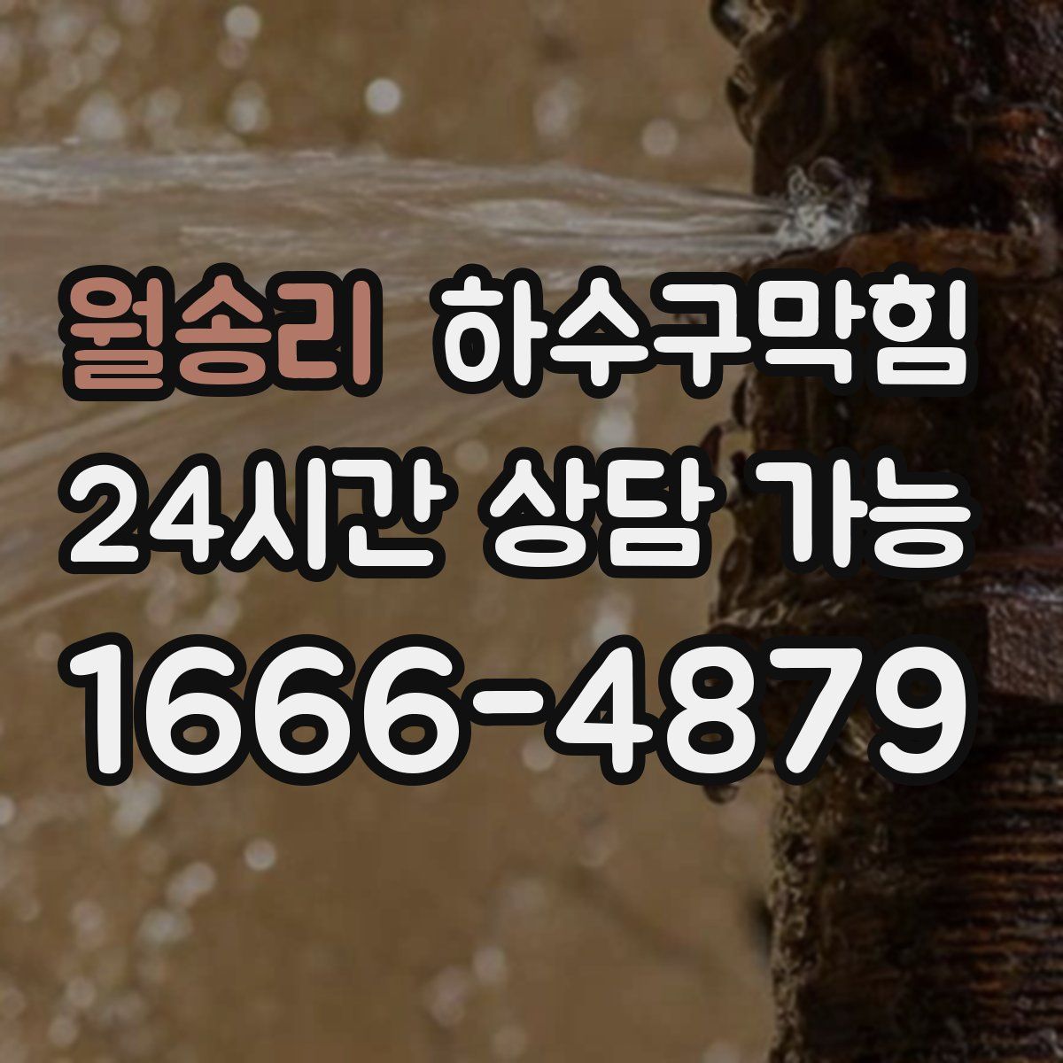 월송리 하수구막힘