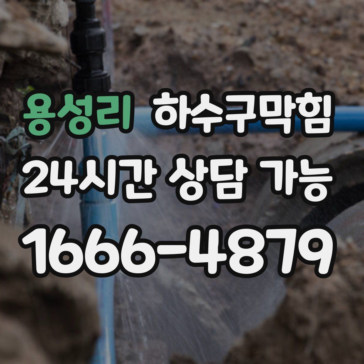 용성리 하수구막힘