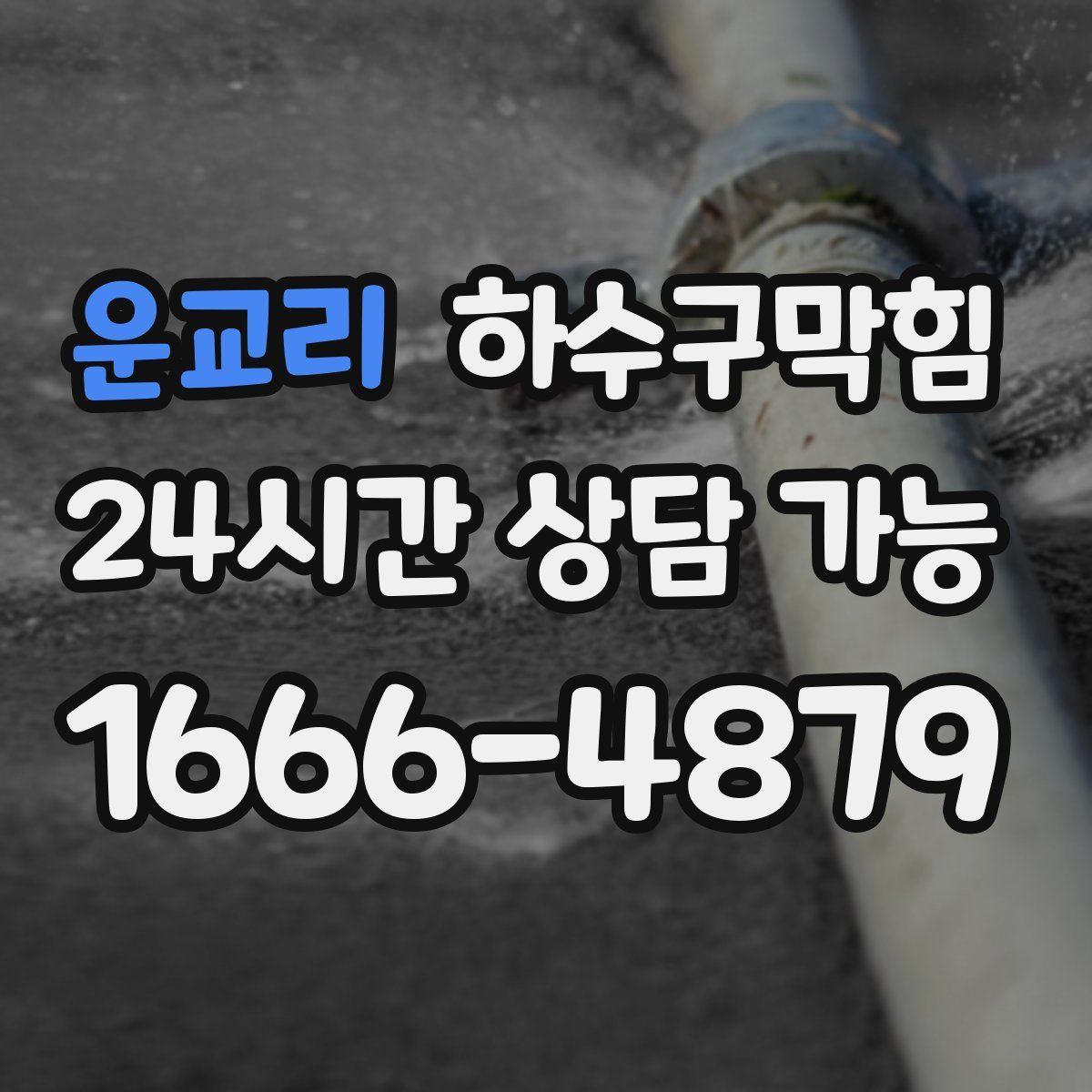 운교리 하수구막힘