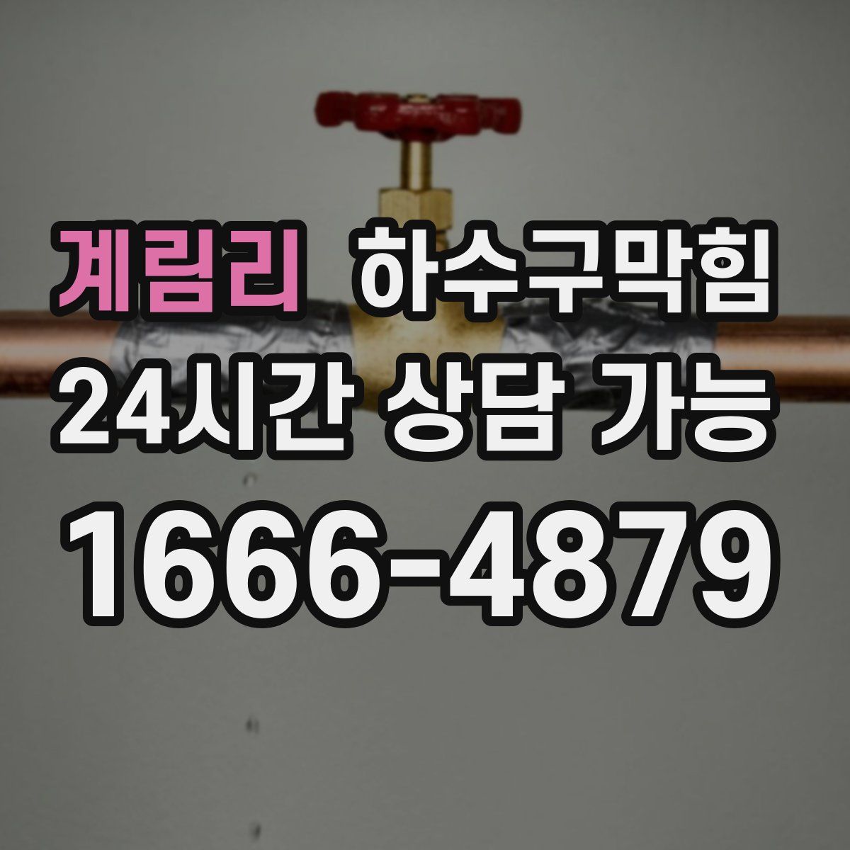 계림리 하수구막힘