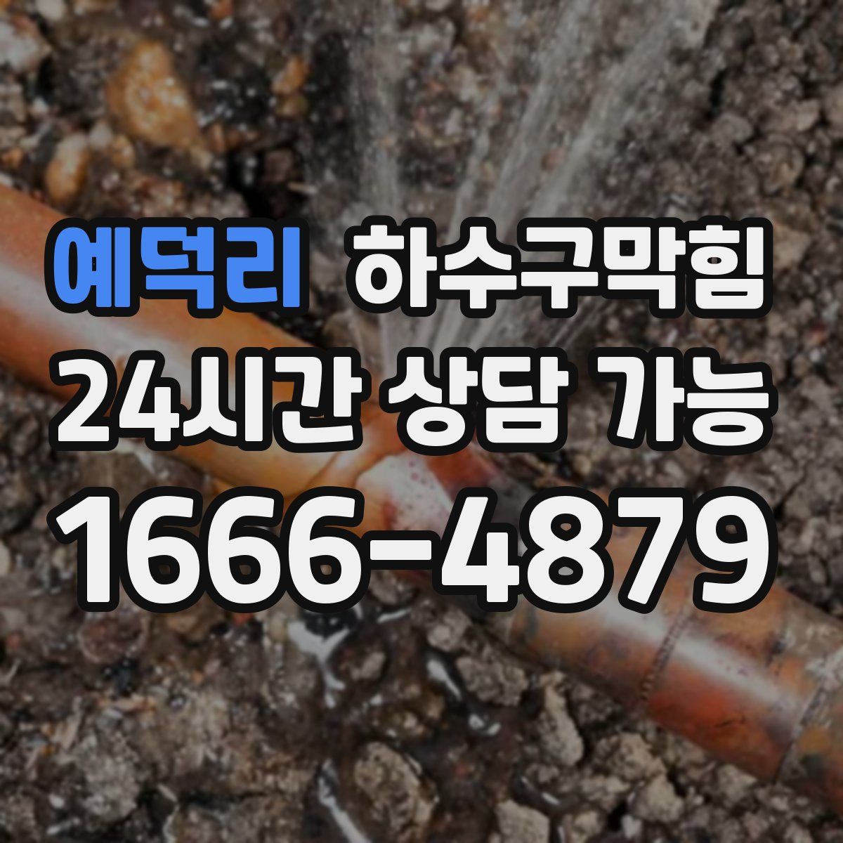 예덕리 하수구막힘