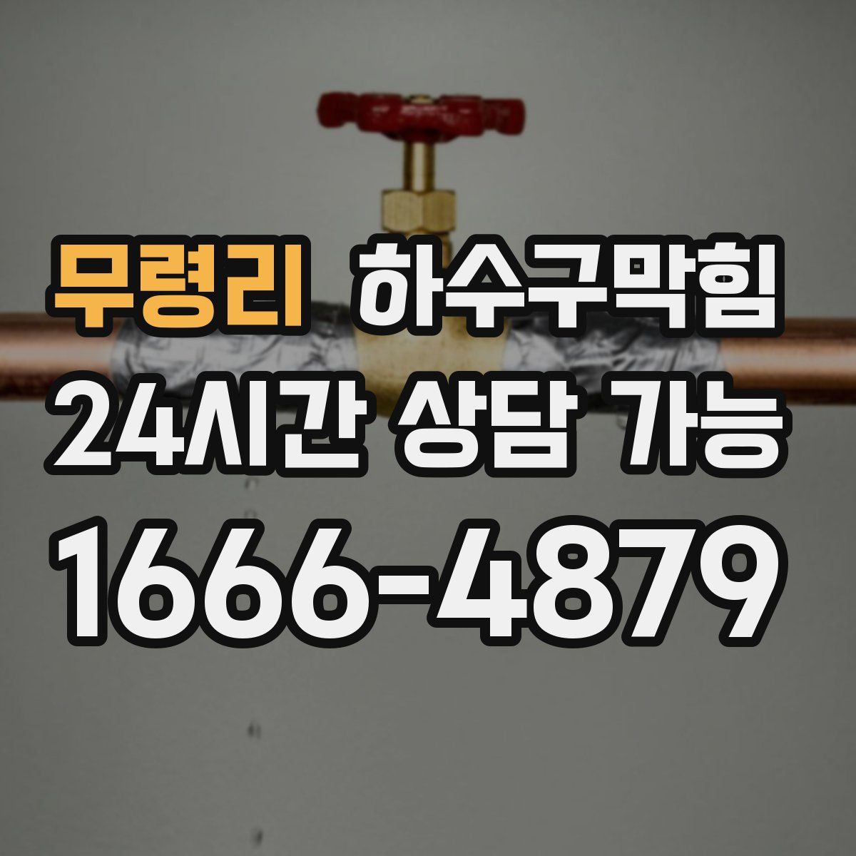 무령리 하수구막힘