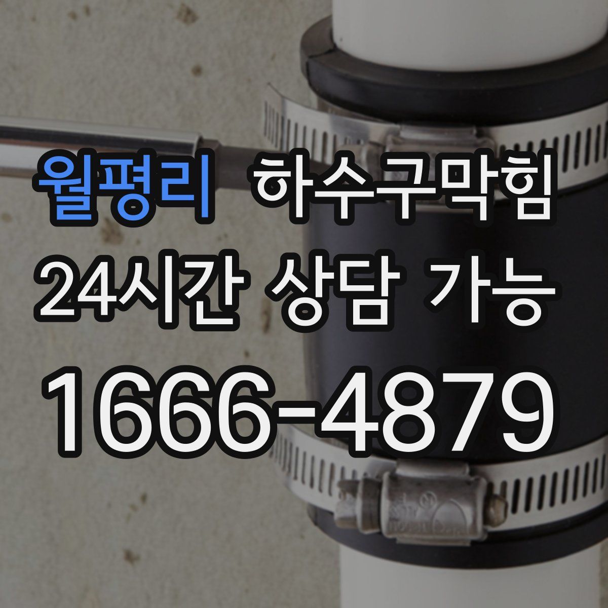 월평리 하수구막힘