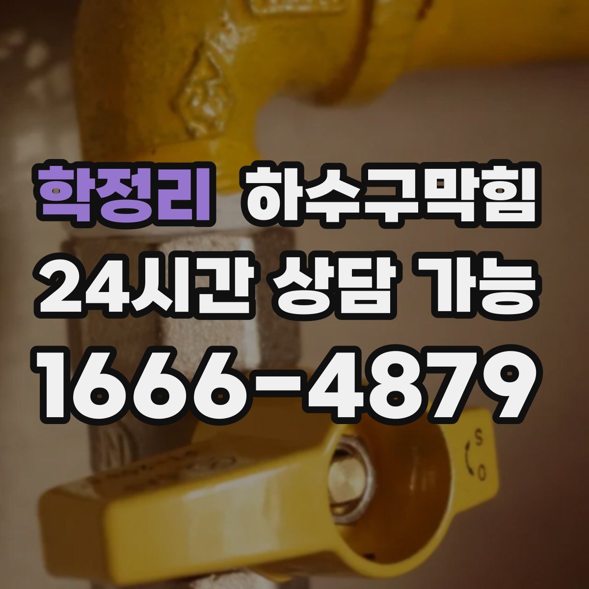 학정리 하수구막힘