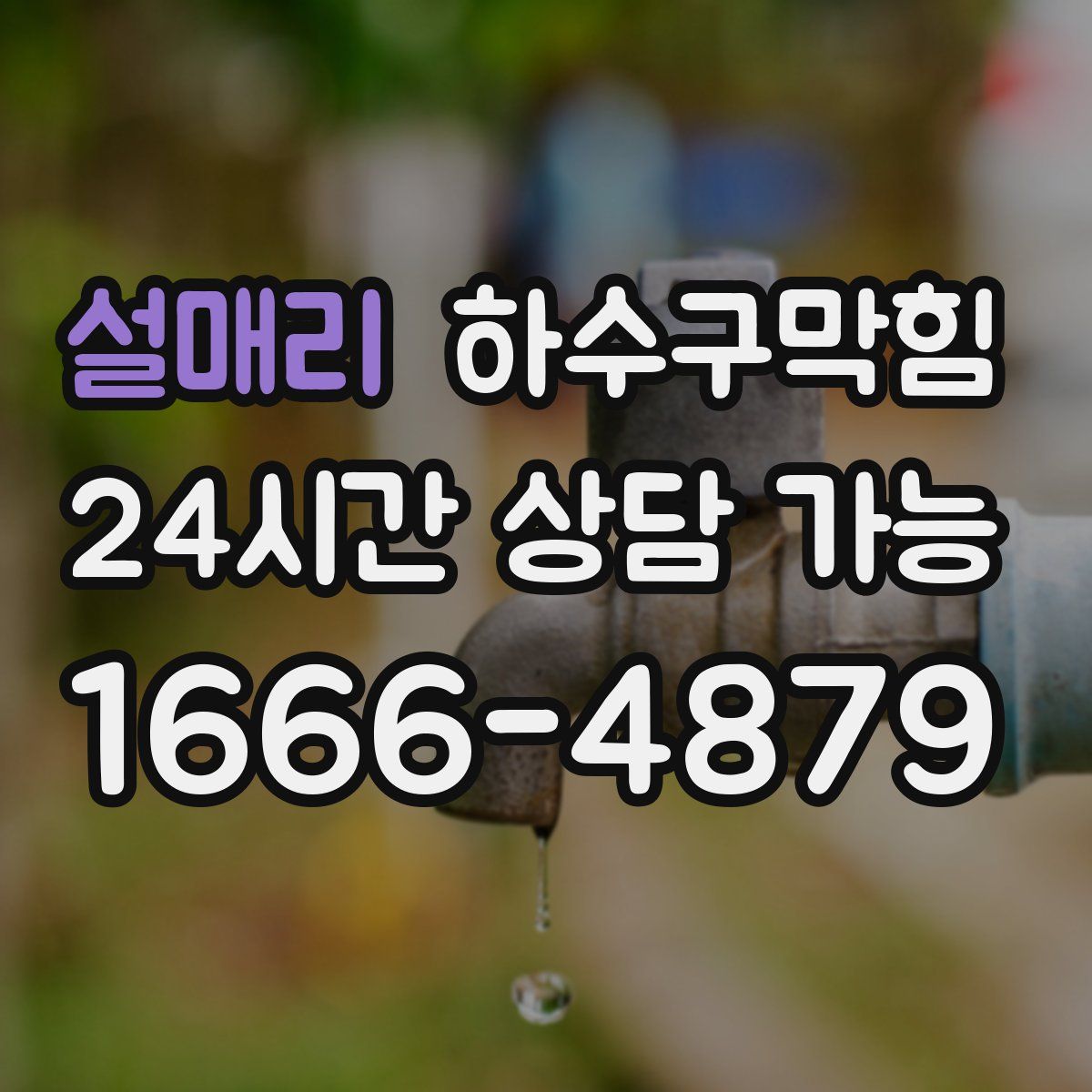 설매리 하수구막힘